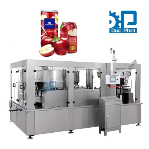 Dây chuyền chiết rót nước táo đóng lon