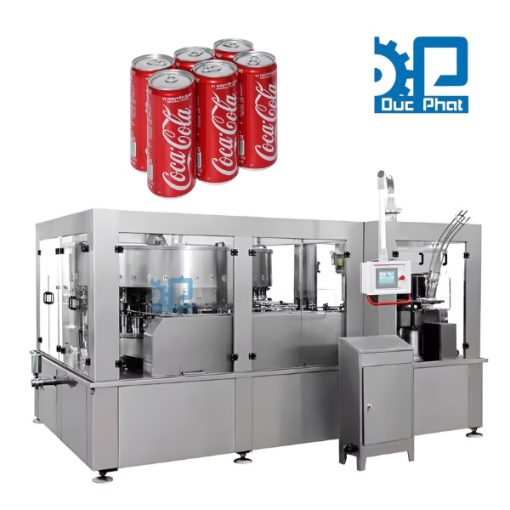 Dây chuyền chiết rót nước ngọt có gas đóng lon