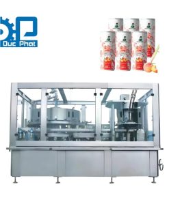 Dây chuyền đóng lon nước trà đào