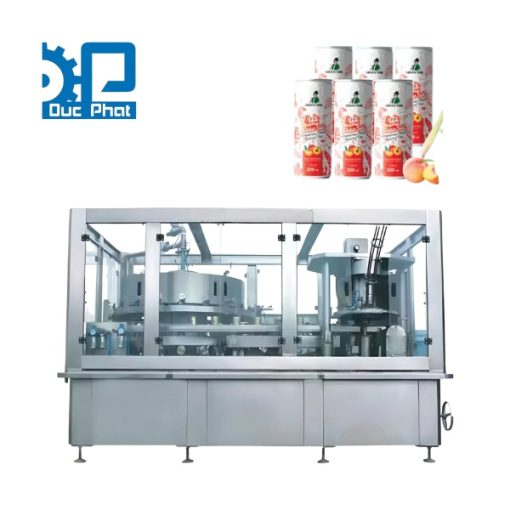 Dây chuyền đóng lon nước trà đào