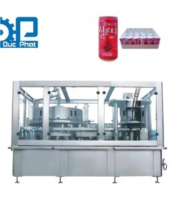 Dây chuyền đóng lon nước trà đen