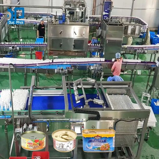 Dây chuyền đóng lon pate tự động