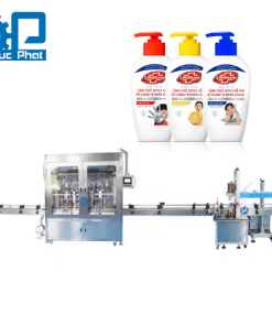 Dây chuyền chiết rót dung dịch rửa tay đóng chai
