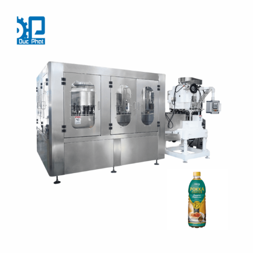 Máy chiết rót chai cà phê