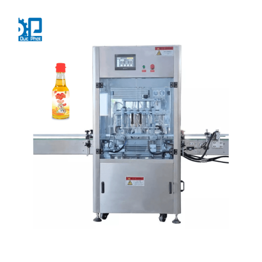 Máy chiết rót dầu cá đóng chai
