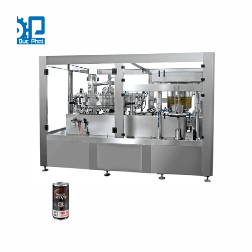 Máy chiết rót lon cà phê đen