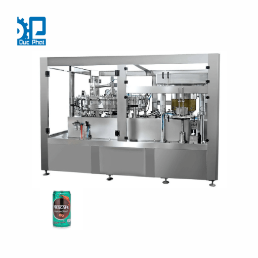 Máy chiết rót lon cà phê espresso