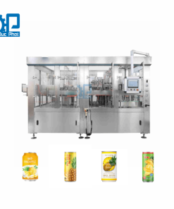 Máy chiết rót nước dứa đóng lon