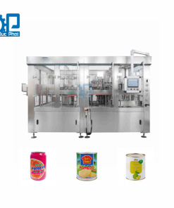 Máy chiết rót nước ép bưởi đóng lon