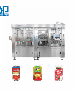 Máy chiết rót nước ép cà chua đóng lon