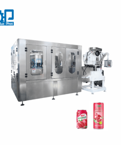 Máy chiết rót nước ép lựu đóng lon