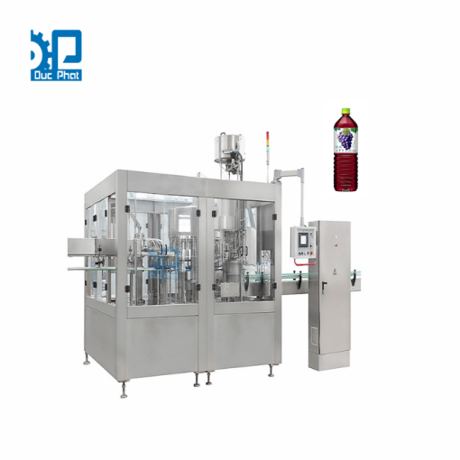 Máy chiết rót nước ép nho đóng chai