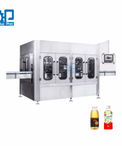 Máy chiết rót nước ép táo đóng chai