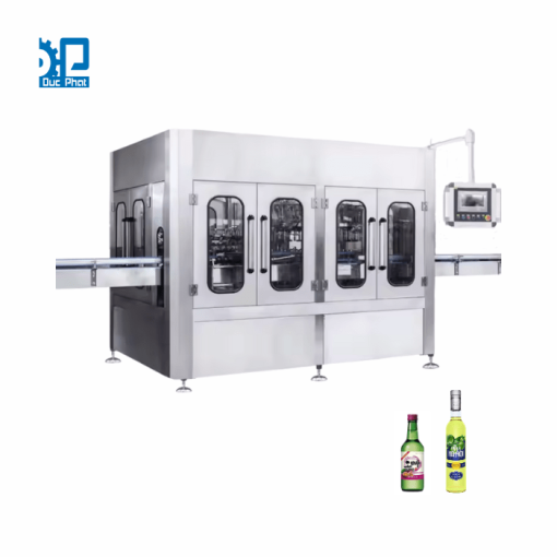 Máy chiết rót rượu chanh đóng chai