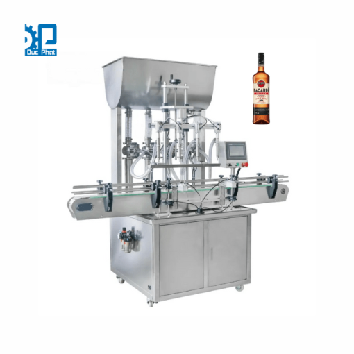 Máy chiết rót rượu rum đóng chai