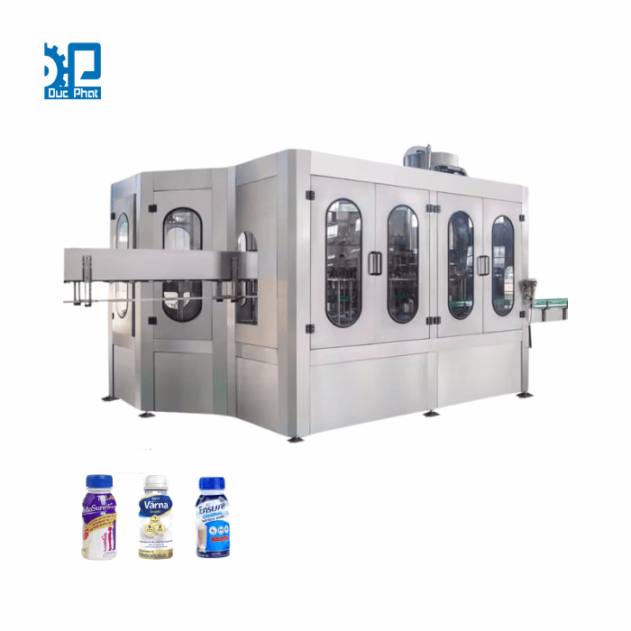 Máy chiết rót sữa bột pha sẵn đóng chai