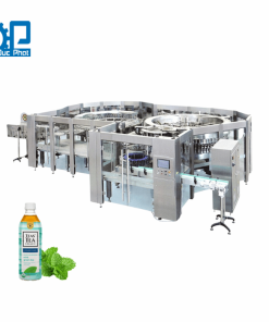 Máy chiết rót trà bạc hà đóng chai