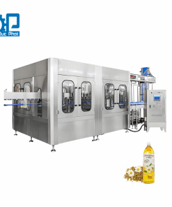 Máy chiết rót trà hoa cúc đóng chai