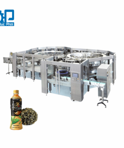 Máy chiết rót trà ô long đóng chai