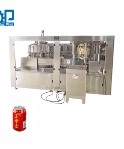 Máy chiết rót trà thảo mộc đóng lon