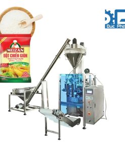 Máy đóng gói bột chiên giòn, chiên xù máng cổ áo cấp liệu tự động (trọng lượng > 200 gam)