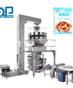 Máy đóng gói bột rau câu túi bụng >200 gam cân tự động rotary