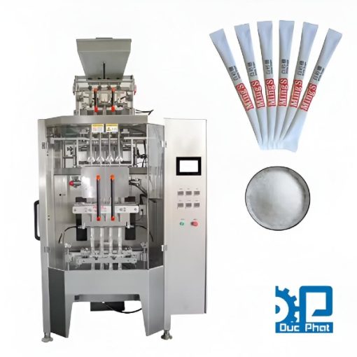 Máy đóng gói bột rau câu túi que 4 line