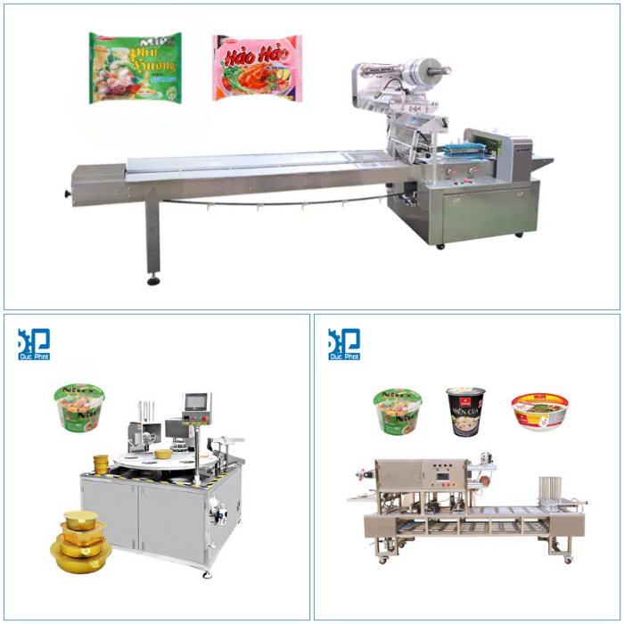 Máy đóng gói miến, bánh đa Đức Phát