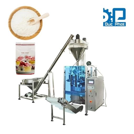 Máy đóng gói bột làm bánh túi bụng máng cổ áo cấp liệu tự đông (>200 gam)