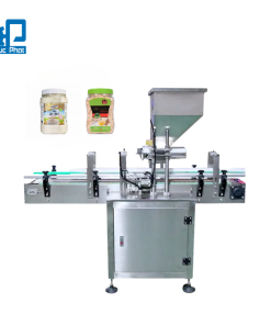 Máy đóng lọ bột hạt yến mạch bán tự động