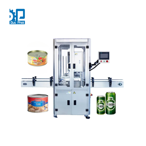 Máy viền mí lon pate tự động