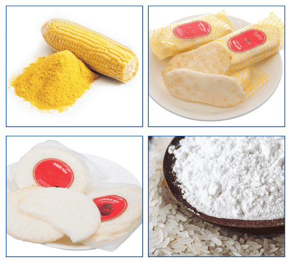 Nguyên liệu chính sản xuất bánh gạo