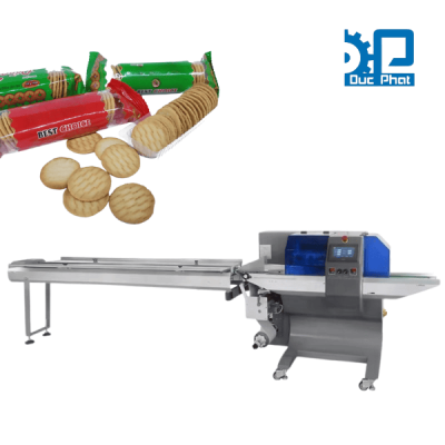 Máy đóng gói bánh quy túi nhỏ, máy nằm ngang