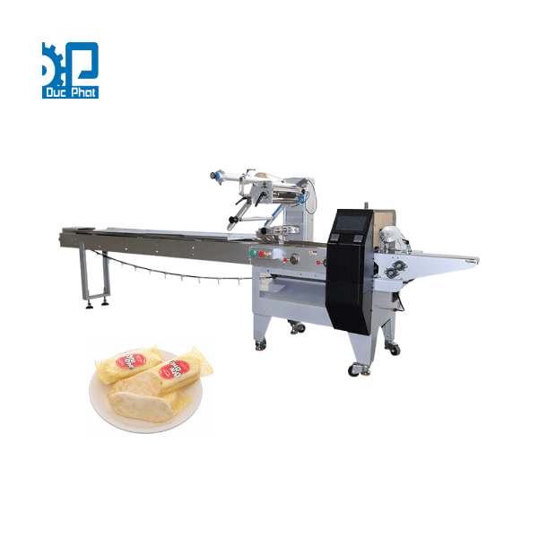 Máy đóng gói bánh gạo dẹt Máy đóng gói bánh gạo dẹt
