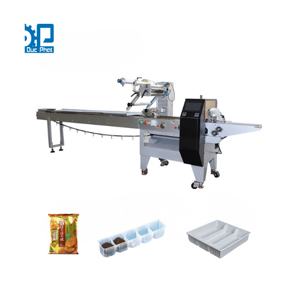 Máy đóng gói túi bánh gạo đóng khay Máy đóng gói túi bánh gạo đóng khay