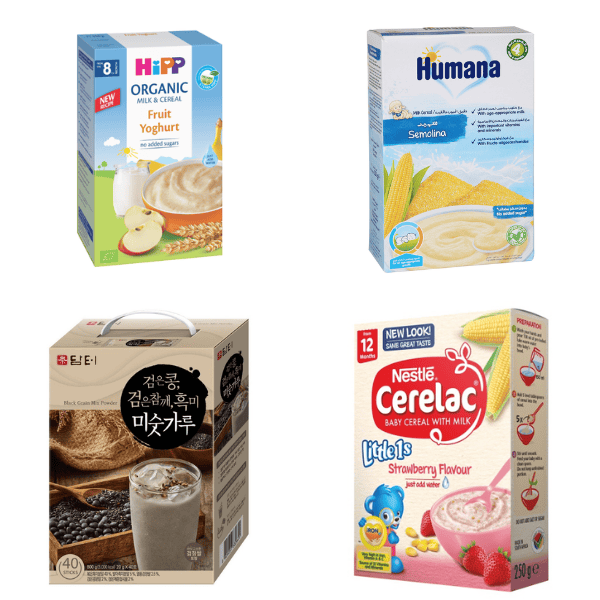 Các kiểu dáng bao bì bột ngũ cốc đóng hộp giấy