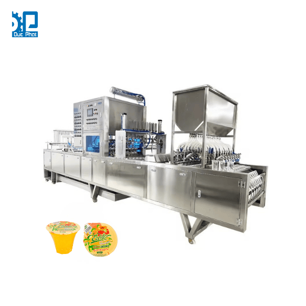 Máy chiết rót và hàn miệng cốc thạch