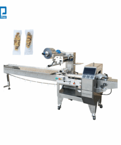 Máy đóng gói bánh thuyền mix hạt nằm ngang