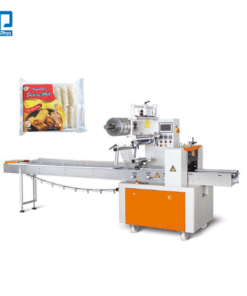 Máy đóng gói nem đóng khay nằm ngang