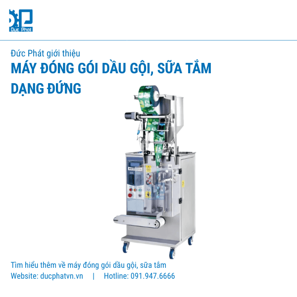 Máy đóng gói sữa tắm dầu gội dạng đứng