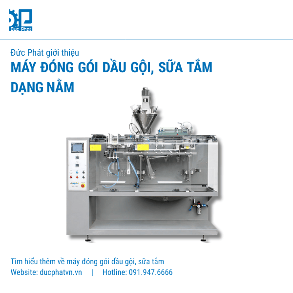 Máy đóng gói sữa tắm dầu gội dạng nằm