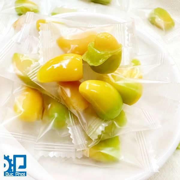 Giải pháp khi đóng gói từng cái kẹo dẻo riêng lẻ Giải pháp khi đóng gói từng cái kẹo dẻo riêng lẻ