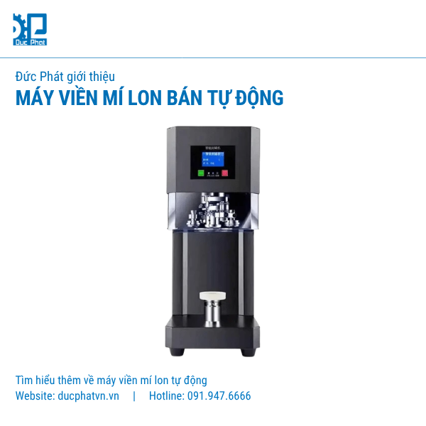 Máy viền mí lon bán tự động