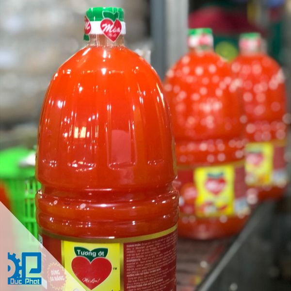 Máy đóng gói tương ớt dạng can Máy đóng gói tương ớt dạng can