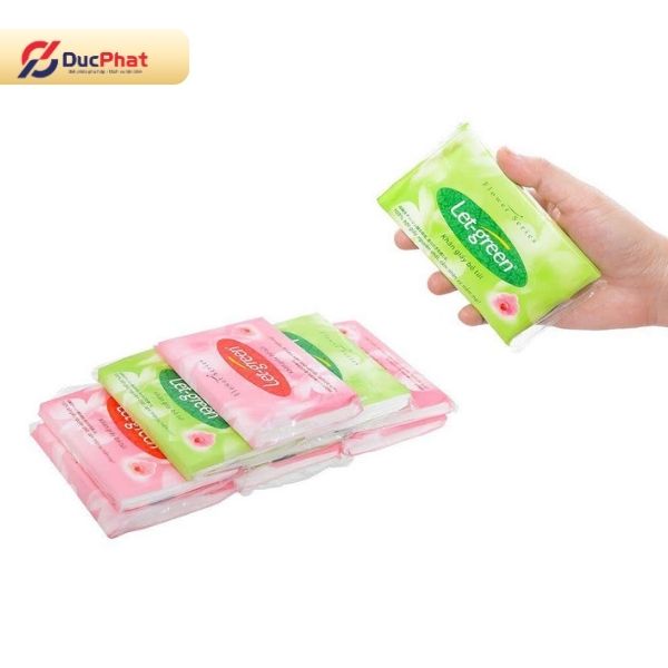 Khăn giấy dạng túi hàn kín hai bên Khăn giấy dạng túi hàn kín hai bên